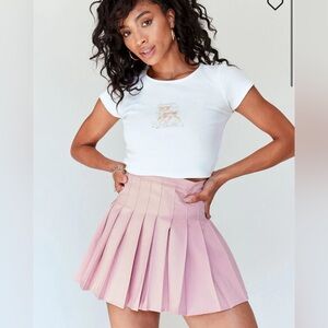 Princess Polly Tahls Pleated Mini Skirt